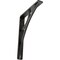 Ekena Millwork Galveston Wrought Iron Bracket, (Single center brace), Antiqued Pewter 1 1/2"W x 7 1/2"D x 10"H BKTM01X07X10SGLAPW - alternate 1